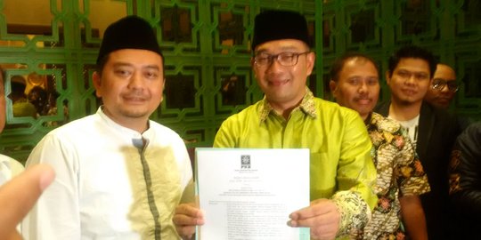 Ridwan Kamil bahagia dan terharu didukung PKB di Pilgub Jabar