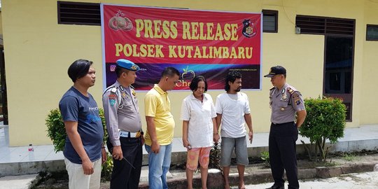 Janda tua dan anaknya diringkus saat pesta sabu di Medan