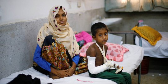 Meratapi kondisi anak-anak dan perempuan Rohingya korban kekerasan militer Myanmar