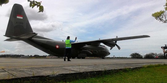 4 Hercules bantuan Rohingya transit di Lanud Sultan Iskandar Muda