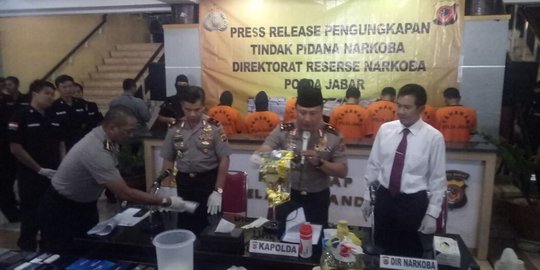 Polda Jabar bongkar peredaran sabu Rp 4,9 miliar jaringan Aceh