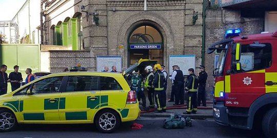 Ledakan di kereta bawah tanah London, penumpang alami luka bakar