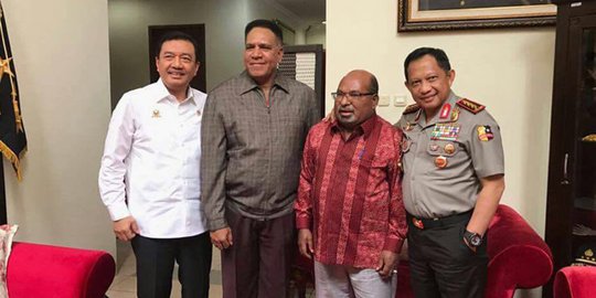 Penjelasan Mabes Polri soal pertemuan Gubernur Papua-Kapolri-Kepala BIN