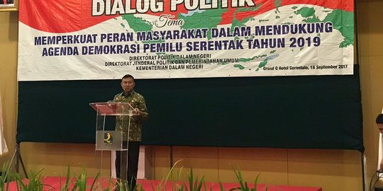 Ditjen Polpum sosialisasi pemilu serentak di Gorontalo