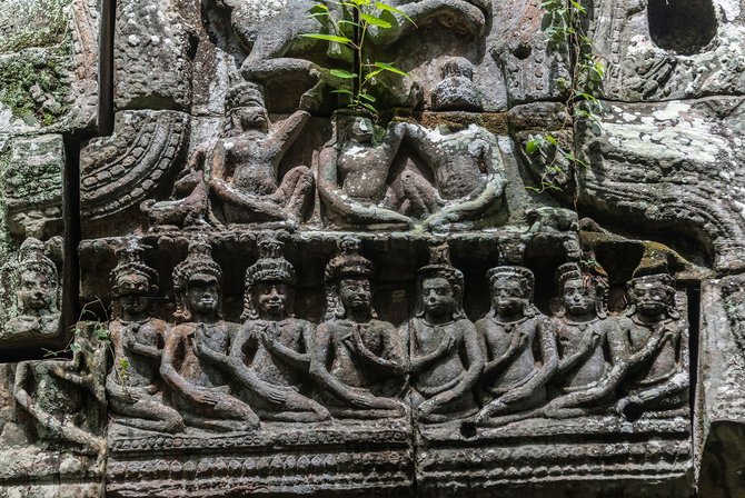 reruntuhan kuil ta nei di siem reap