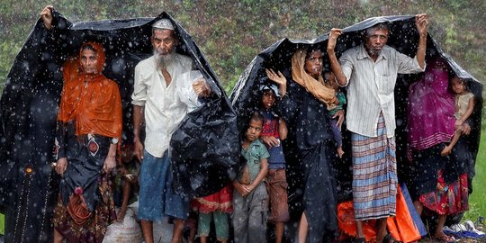 Pengungsi Rohingya menderita paru-paru basah dan diare