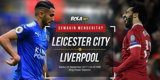 Prediksi Leicester City vs Liverpool 23 September 2017