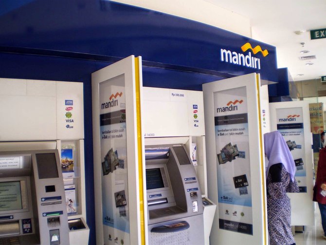 ilustrasi atm mandiri