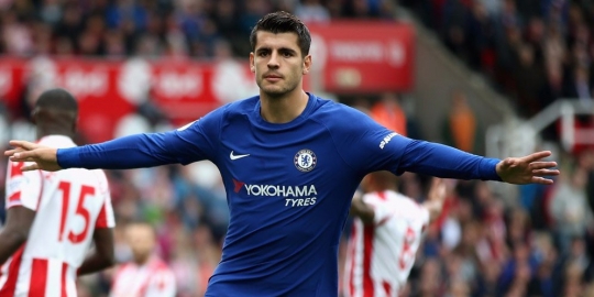 Henry terkesima melihat gol Morata ke gawang Stoke 