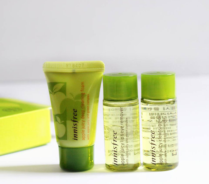 innisfree apple juicy cleansing kit