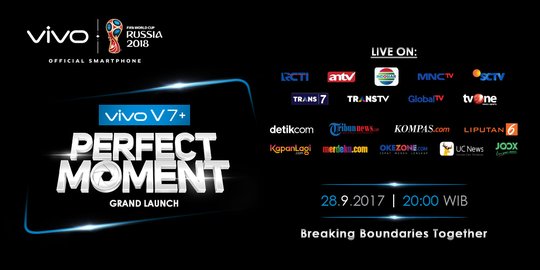 Jangan lewatkan Perfect Moment Vivo V7+ Grand Launch malam 