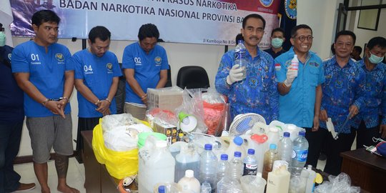 BNN gerebek indekos tempat peracikan sabu di Denpasar 