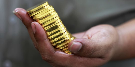 Harga emas Antam turun Rp 1.000 jadi Rp 606.000 per gram