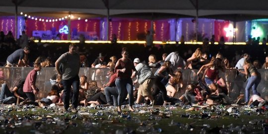 Penembakan di konser musik Las Vegas, dua orang tewas