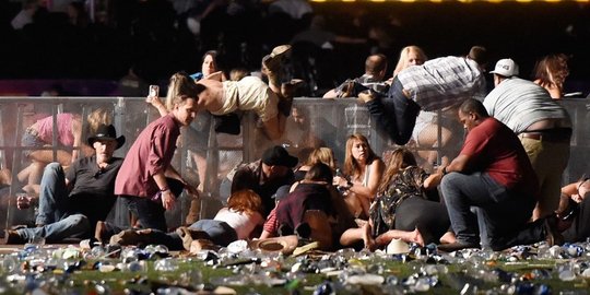 Mencekam, begini suasana kepanikan saat penembakan di festival musik di Las Vegas