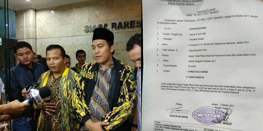 AMPG laporkan Doli dan Yorrys atas ucapan soal penyakit Setnov