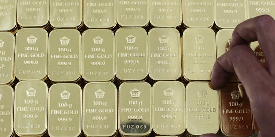 Harga emas Antam kembali turun Rp 2.000 jadi Rp 604.000 per gram