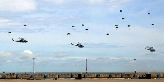 Memantau persiapan HUT ke-72 TNI di Cilegon