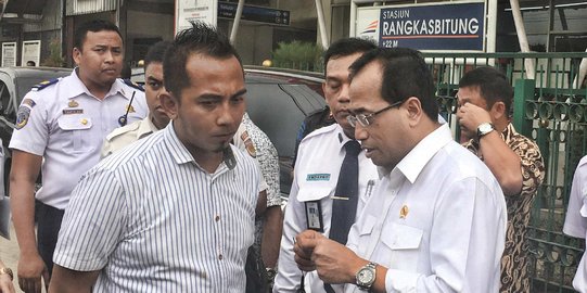 Menhub pastikan kunjungan Jokowi ke Stasiun Rangkas Bitung tak ganggu jadwal kereta