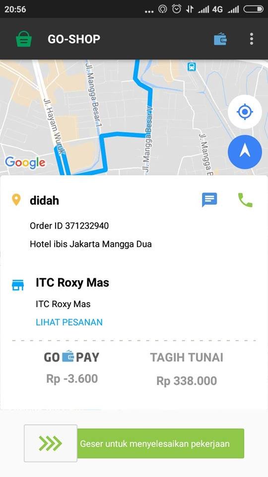 gojek kena order fiktif