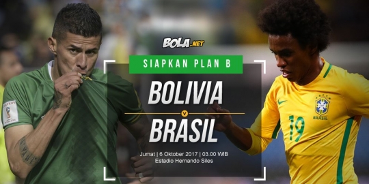 Prediksi Bolivia vs Brasil 6 Oktober 2017