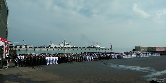 Jelang HUT TNI, sejumlah alutsista mejeng di Dermaga Indah 