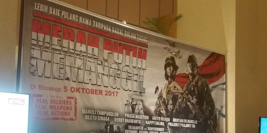 Panglima TNI nonton bareng film Merah Putih Memanggil