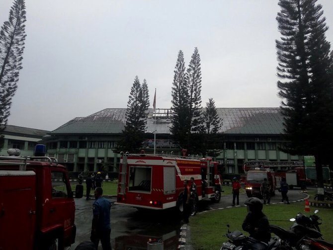 kebakaran kantor babinminvetcad kodam i bukit barisan