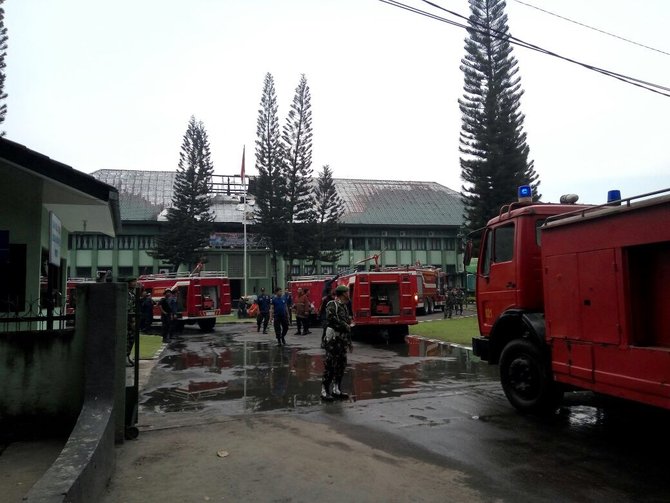 kebakaran kantor babinminvetcad kodam i bukit barisan