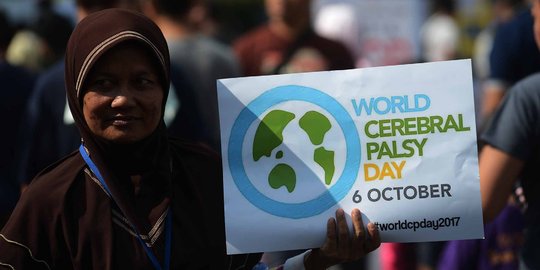 Penyandang disabilitas peringati Cerebral Palsy Day di Bundaran HI