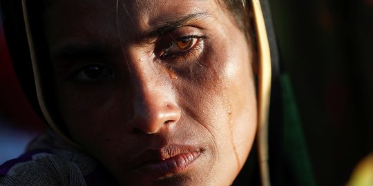 Tangis wanita Rohingya belum makan selama tiga hari