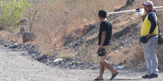 Drone Kementerian ESDM bisa pantau arah aliran sungai lahar Gunung Agung
