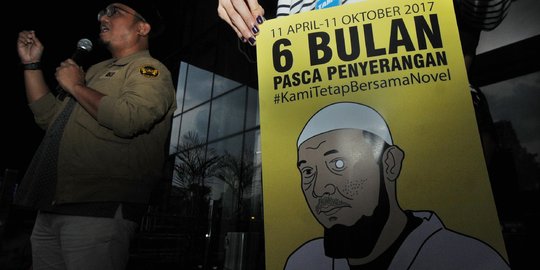 Menolak lupa kasus penyiraman Novel Baswedan yang masih jalan di tempat