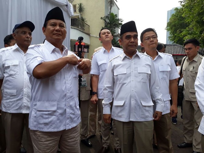 prabowo daftar partainya di kpu