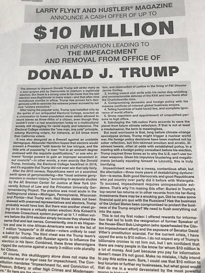 iklan lengserkan trump di washington post