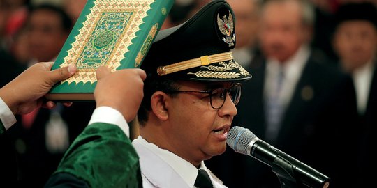 Resmi jadi gubernur, Anies tegaskan Jakarta milik semua bukan sekelompok orang