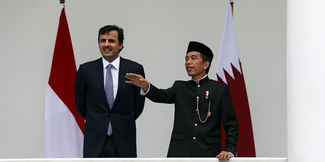 Presiden Jokowi beri hadiah kopi lokal untuk Emir Qatar 