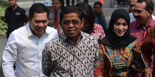 Sibuk HUT Golkar, Idrus Marham tak tahu Setnov hadir atau tidak di sidang e-KTP