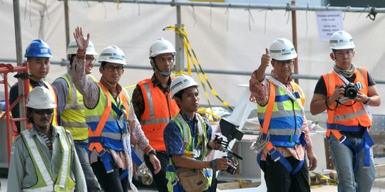 Anies-Sandi kompak tinjau proyek MRT di Cipete