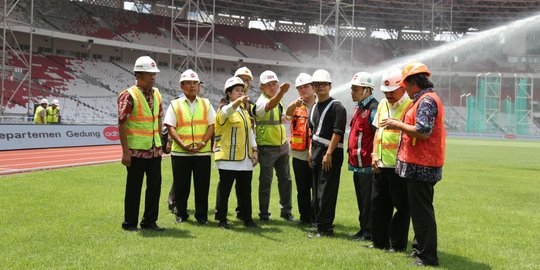 Tinjau venue Asian Games, Menko PMK sebut renovasi SUGBK sudah 90 persen