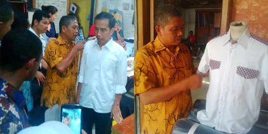 Cerita penjahit keluarga: Selama dua tahun ukuran baju Jokowi masih sama