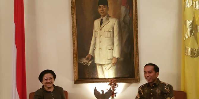 Bertemu di Istana Batutulis, Jokowi-Megawati makan sayur 
