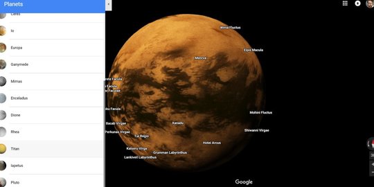 Tak cuma untuk Bumi, kini Anda bisa jelajahi luar angkasa dengan Google Maps