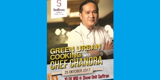 Demo memasak bersama Chef Chandra di Saffron Noble 