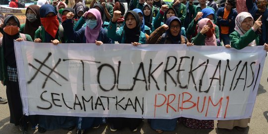 Polisi turun tangan di tengah polemik proyek reklamasi