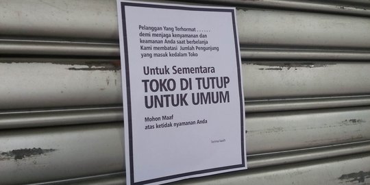 Barang diskonan diserbu pengunjung, Lotus tutup toko sementara