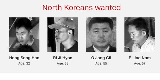 Empat pria Korut terlibat pembunuhan Kim Jong-nam masih buron