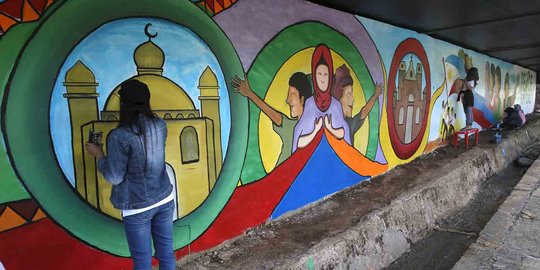Mural perdamaian untuk Marawi