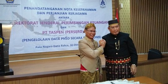 Kemenkeu gandeng Taspen kelola data tunjangan dan gaji PNS daerah