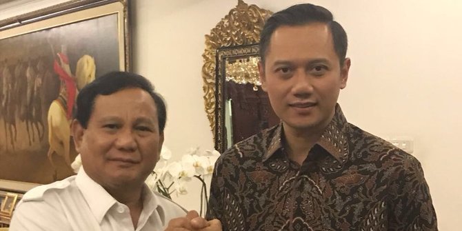Satu setengah jam, AHY bincang santai dengan Prabowo di Kertanegara